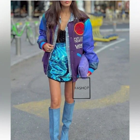 ZARA SHORT SEQUIN SKIRT - Picture 5 of 7